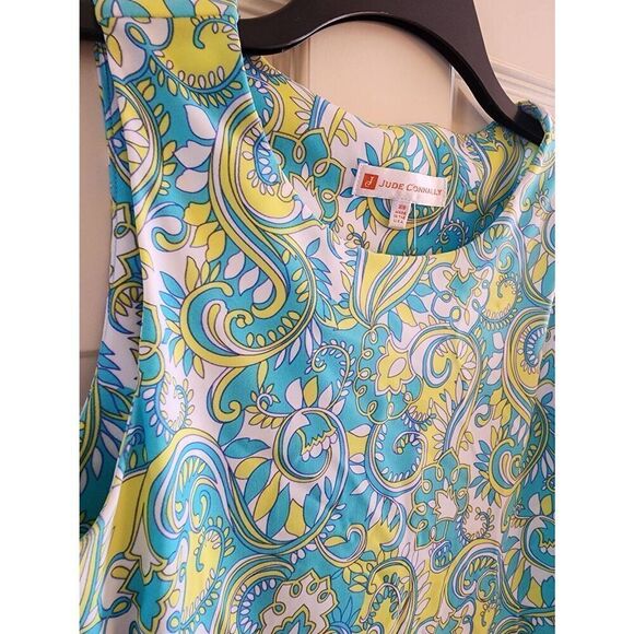 Jude Connally "Beth" Sleeveless Dress in the Captiva Paisley pattern size xs - Picture 3 of 7